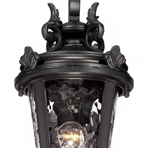 John Timberland Casa Marseille 19 inch High Black Outdoor Wall Light - Image 3