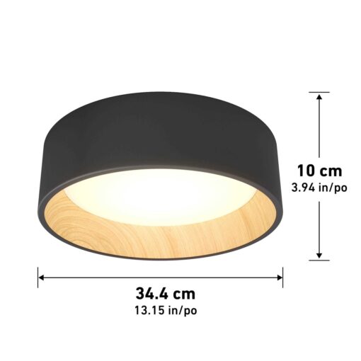 Artika Alton Integrated LED Flush Mount Black - Image 5