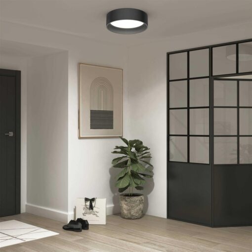 Artika Alton Integrated LED Flush Mount Black - Image 2