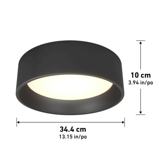 Artika Alton Integrated LED Flush Mount Black - Image 5