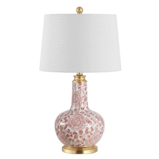 Leia 25.5 Red Bedside Table Lamp - Image 4