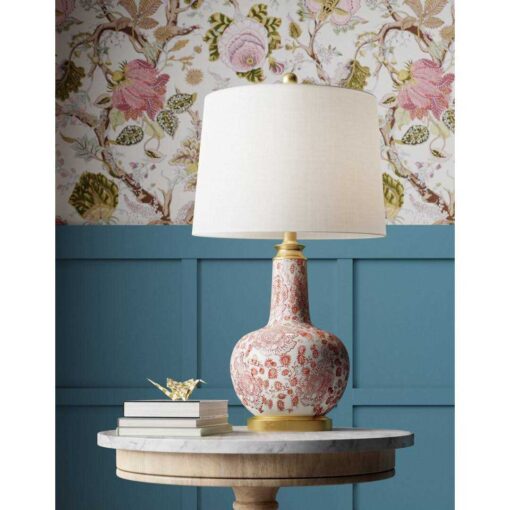 Leia 25.5 Red Bedside Table Lamp - Image 5