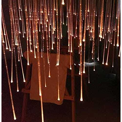AKEPO 16W RGBW Fiber Optic Curtain Light Kit, Color Changing Waterfall Window Curtain Lights for Sensory Room and Home Decor with Flash Point - Image 5