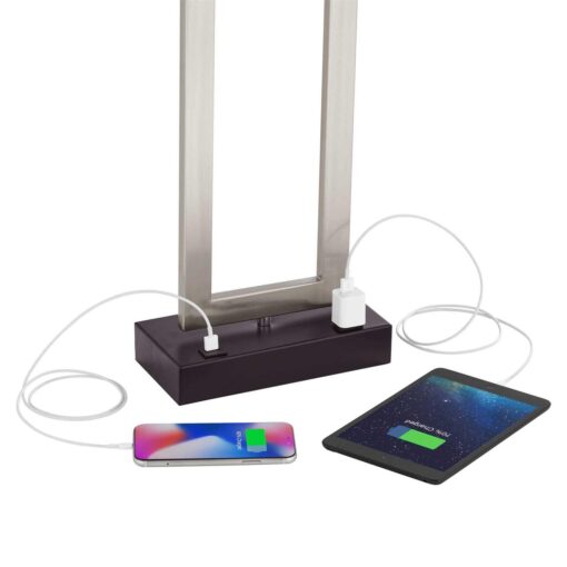 360 Lighting Todd Modern Table Lamp USB and AC Power Outlet in Base 30 Tall - Image 3