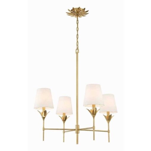 Crystorama Broche 4 Light Chandelier 534 - Image 3