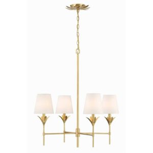 Crystorama Broche 4 Light Chandelier 534