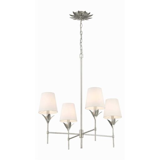 Crystorama Broche 4 Light Chandelier 534 - Image 4