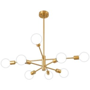 George Oliver Glenarm 8-Light Modern Sputnik Sphere Chandelier Finish