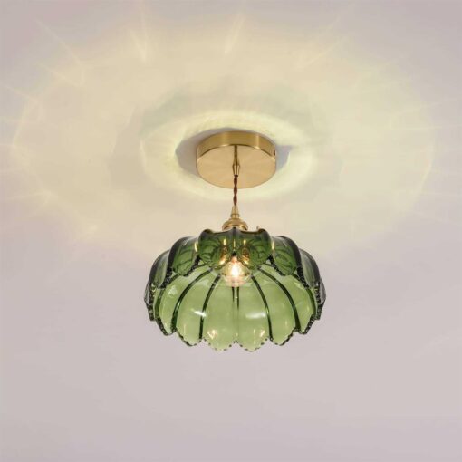 XZHGCEE Glass Pendant Light Vintage Light Fixtures Glass Pendant Lights Kitchen Island - Image 2
