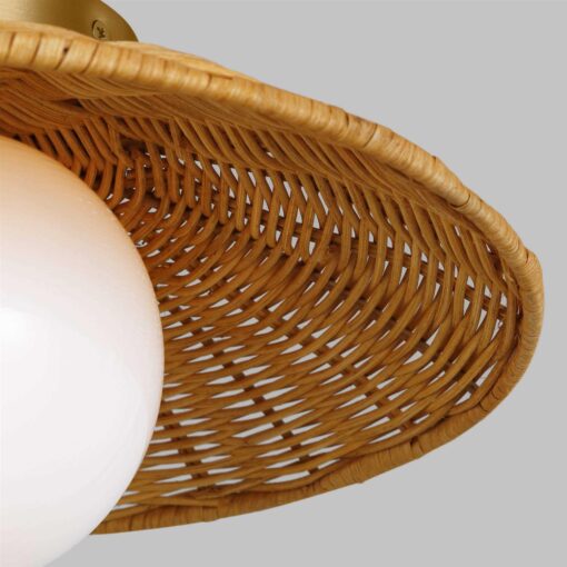 Visual Comfort Studio Mari Flush Mount Wall Light KSF1091BBS - Image 3