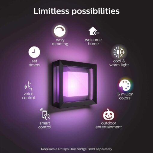 Philips Hue White & Color Ambiance Appear Outdoor Wall Light - Image 5