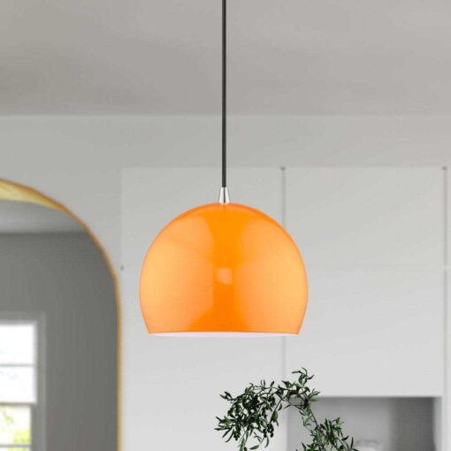 AllModern Schultz 1 Light Single Dome Pendant Finish - Image 2