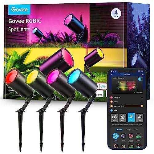 Govee Outdoor Spot Lights Christmas Decoration IP65 Waterproof Uplight Landscape Spotlights
