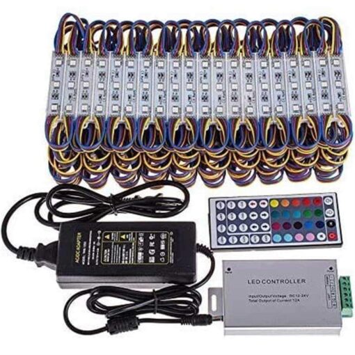 Happybuy Storefront Lights Rgb Smd5050 20 Colors Window Led Light 100Ft 200-Piece 3 Led Module Light,Waterproof Business Decorative Light