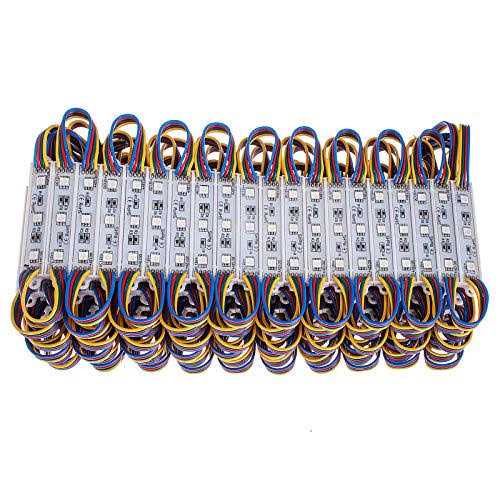 Happybuy Storefront Lights Rgb Smd5050 20 Colors Window Led Light 100Ft 200-Piece 3 Led Module Light,Waterproof Business Decorative Light - Image 3