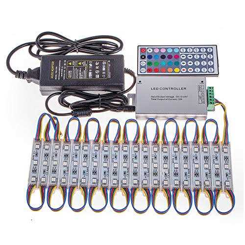 Happybuy Storefront Lights Rgb Smd5050 20 Colors Window Led Light 100Ft 200-Piece 3 Led Module Light,Waterproof Business Decorative Light - Image 5