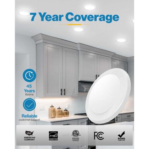 Sunco Lighting 24 Pack 5 Inch / 6 Inch Flush Mount Disk LED Downlight - Image 4