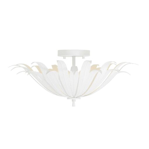 Capital Lighting Eden 3 Light Semi Flush Mount Antique Gold 249531AG - Image 4