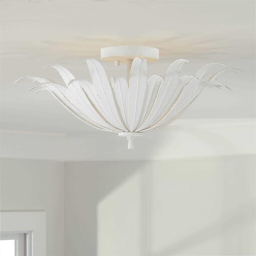 Capital Lighting Eden 3 Light Semi Flush Mount Antique Gold 249531AG - Image 5