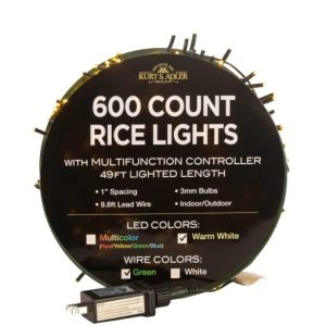 Kurt Adler 600 Light 49 Foot LED Rice Light Set