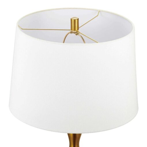 KAWOTI Floor Lamp with White Shade - Image 5