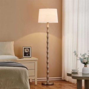 KAWOTI Floor Lamp with White Shade