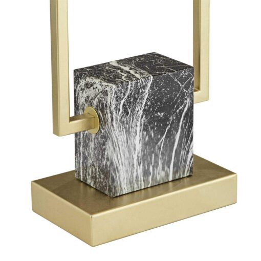 360 Lighting Carl 24 3/4 inch High Modern Table Gold Metal - Image 4