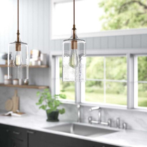 Katelynn 1 Light Cylinder Pendant Breakwater Bay Finish