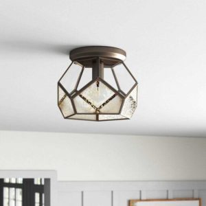 Tiedeman 1 -Light 12 Flush Mount Wade Logan Fixture Finish