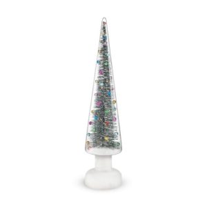 MoMA LED Snowy Wonderland Glass Lighted Tree