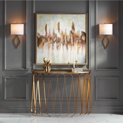 Possini Euro Design Possini Euro Sian 19 High Half Moon Wall Sconce - Image 4