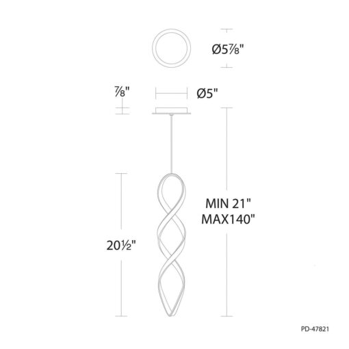 WAC Lighting Interlace LED Pendant PD-47821 - Image 4