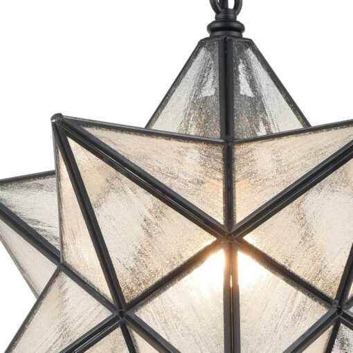 Moravian Star Pendant Light Glass Hanging Star Lights Chain - Image 3