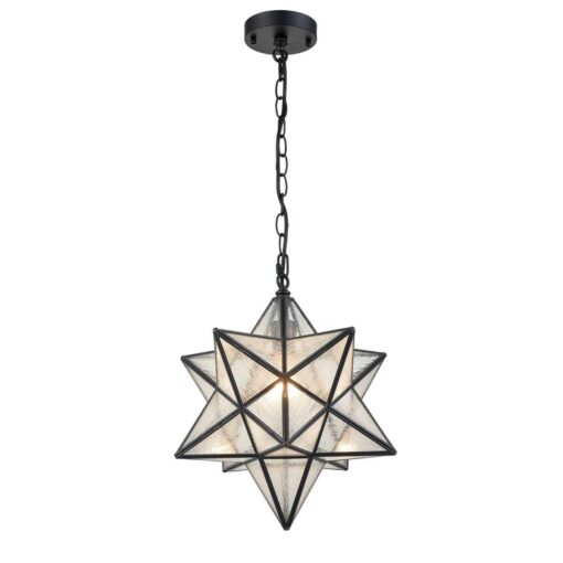 Moravian Star Pendant Light Glass Hanging Star Lights Chain - Image 5
