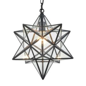 Moravian Star Pendant Light Glass Hanging Star Lights Chain