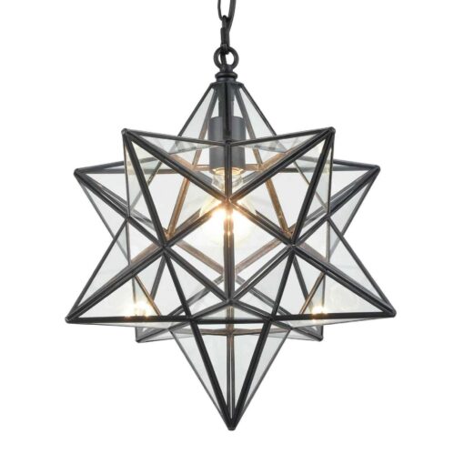 Moravian Star Pendant Light Glass Hanging Star Lights Chain