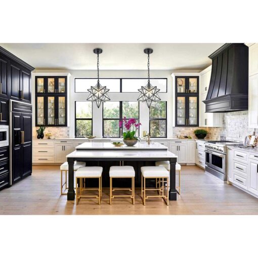 Moravian Star Pendant Light Glass Hanging Star Lights Chain - Image 2