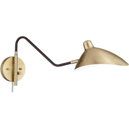 360 Lighting Modern Swing Arm Wall Lamp Plug-in Light Fixture Bedroom Bedside Living Room Reading - Image 5