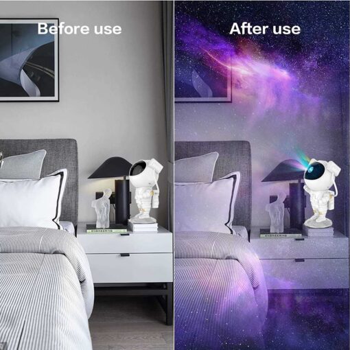 Star Projector Night LightsKids Room Decor AestheticTiktok Astronaut Nebula G - Image 2