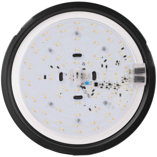 allen + roth Daphne 19-in Black Flush Mount Light Energy Star MXL1088-LED35K9027B - Image 2