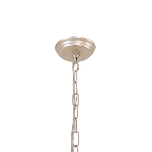 Oaks Aura Rustic Farmhouse 4-Light Wood Ceiling Light Drum Shabby Chic Wood Chandelier FC4058-4H - Image 3