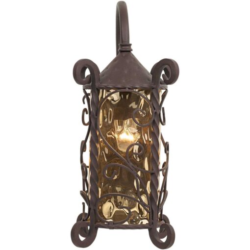 John Timberland Casa Seville 34cm High Iron Scroll Outdoor Wall Light - Image 3