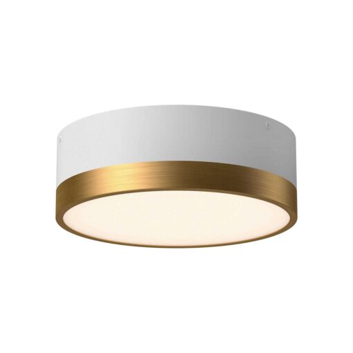 Alora Mood Brisbane Two-Light Flush Mount in Aged Gold/Matte Black FM556212AGMB - Image 5