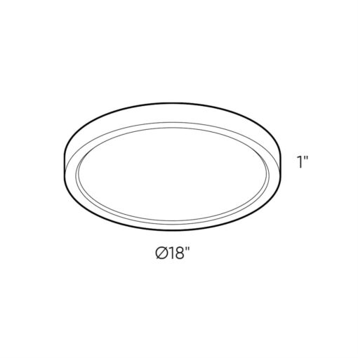 Dals Lighting CFLEDR10-CC-BB 10 Inch Round Indoor/Outdoor LED Flush Mount - Image 2