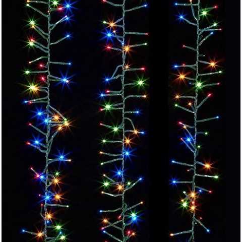 Lumineo 1512 LED Multi-Colored Cluster Lights Green Wire - Image 4