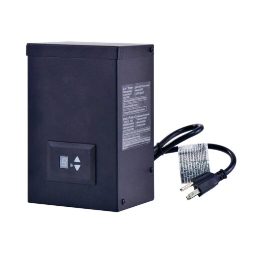 Portfolio 200-Watt 12-Volt Multi-Tap Landscape Lighting Transformer with Digital Timer & Dusk-to-Dawn Sensor 8201080416-1 - Image 4