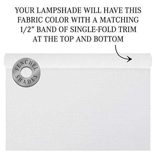 Fenchel Shades 18 in. Top Diameter x 18 in. Bottom Diameter x 12 Drum Lamp Shade 18-18-12-W-L-WHI - Image 2