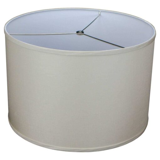 Fenchel Shades 18 in. Top Diameter x 18 in. Bottom Diameter x 12 Drum Lamp Shade 18-18-12-W-L-WHI