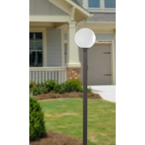 Solus Outdoor Direct Burial Aluminum Lamp Post Fits Most Standard 3 in. Post Top Fixtures Includes Inlet Hole - Image 4