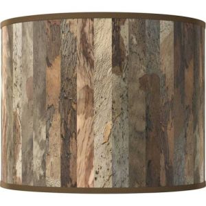 Giclee Glow Bark Giclee Round Drum Lamp Shade